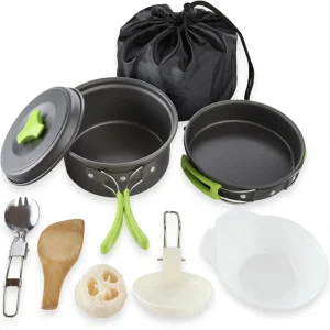 Camping Cookware Set with Bag