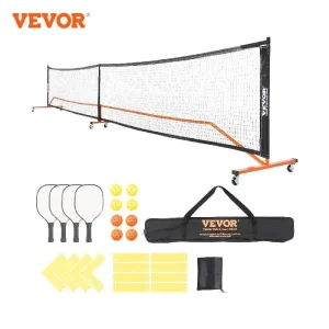 VEVOR Portable Pickleball Net System 22FT Full Court Official Regulation Size
